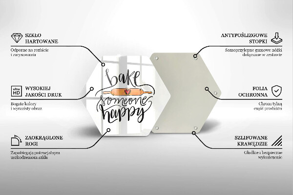 Tocător de bucătărie Bake someone happy