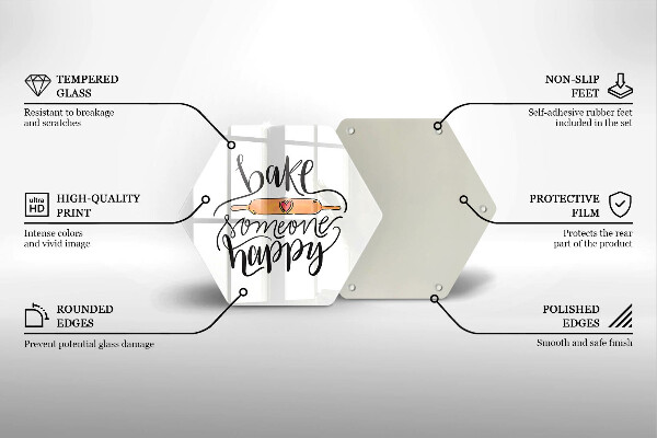 Tocător de bucătărie Bake someone happy