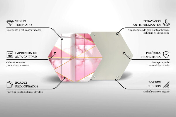 Tocător de bucătărie Marmură geometrică