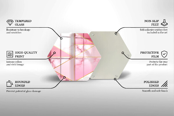 Tocător de bucătărie Marmură geometrică