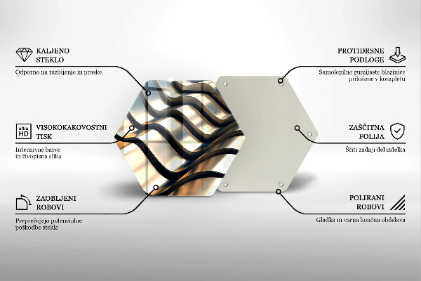 Tocător de bucătărie Forme metalice 3D