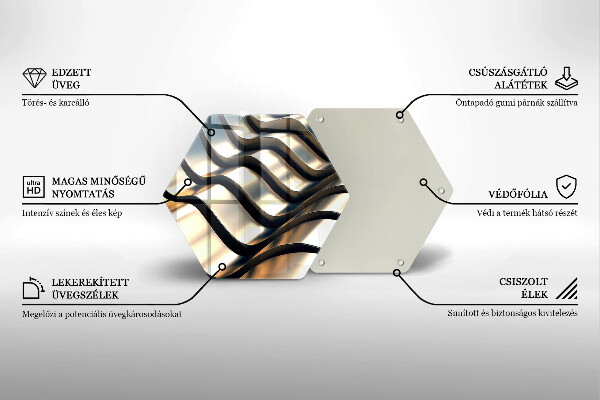 Tocător de bucătărie Forme metalice 3D