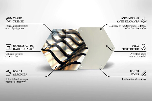 Tocător de bucătărie Forme metalice 3D