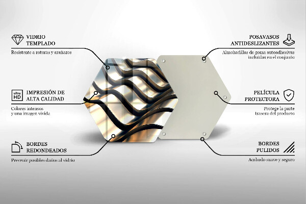 Tocător de bucătărie Forme metalice 3D