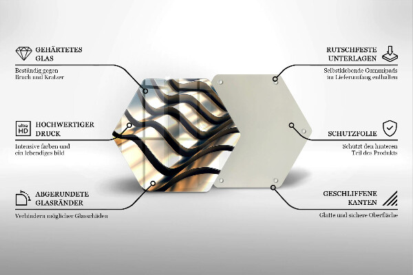 Tocător de bucătărie Forme metalice 3D