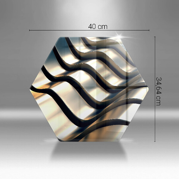 Tocător de bucătărie Forme metalice 3D