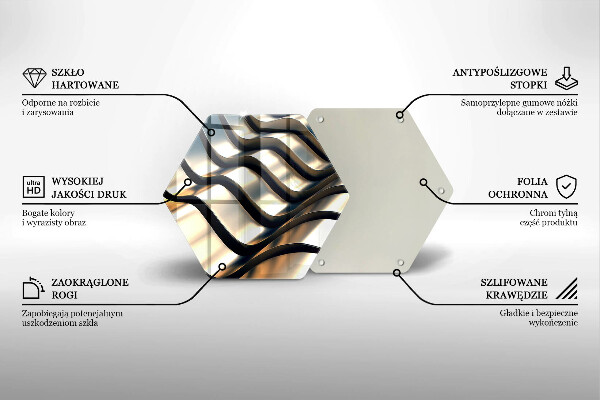 Tocător de bucătărie Forme metalice 3D
