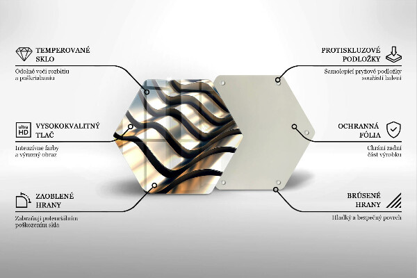 Tocător de bucătărie Forme metalice 3D