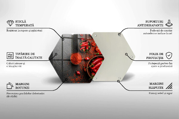 Tocător sticlă Ardei iute roșu