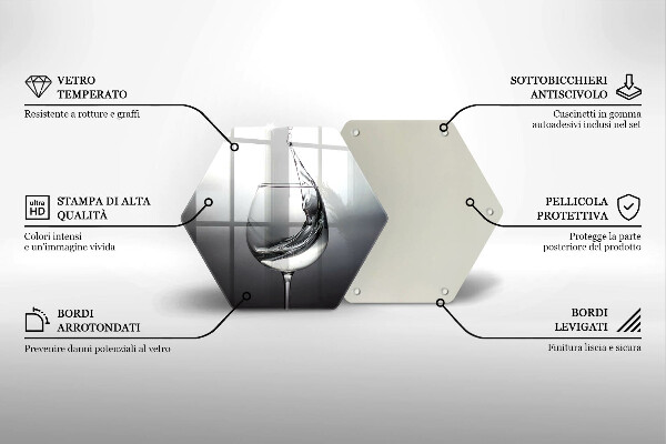 Tocător sticlă Un pahar de apă