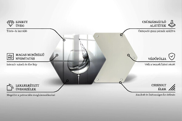 Tocător sticlă Un pahar de apă