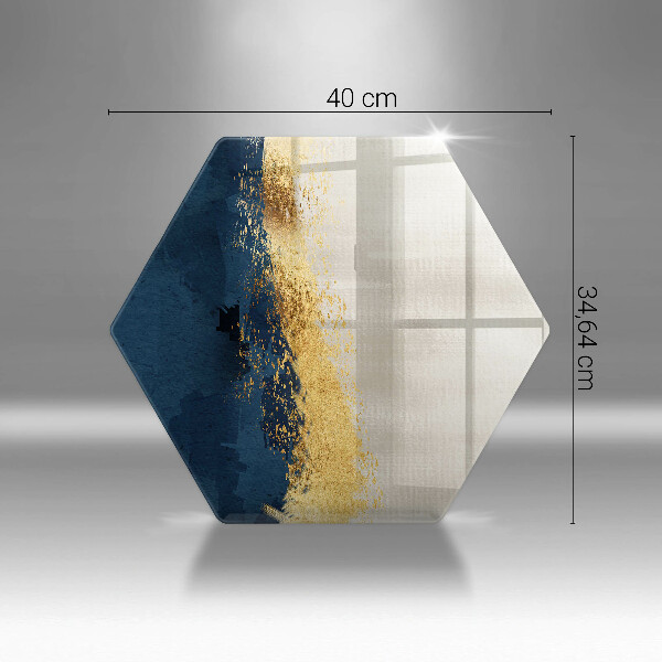 Tocător de bucătărie Abstracția aurului