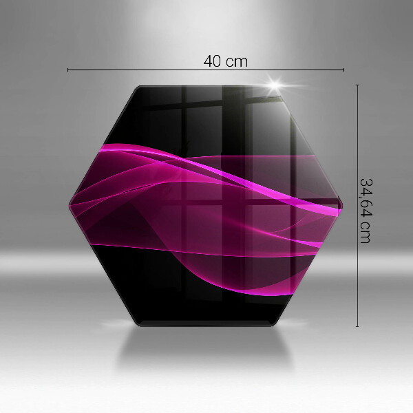 Tocător sticlă Abstracție roz