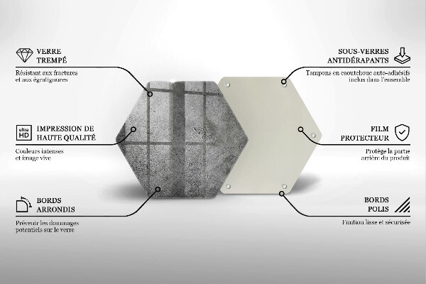 Tocător sticlă Textura de piatră de beton