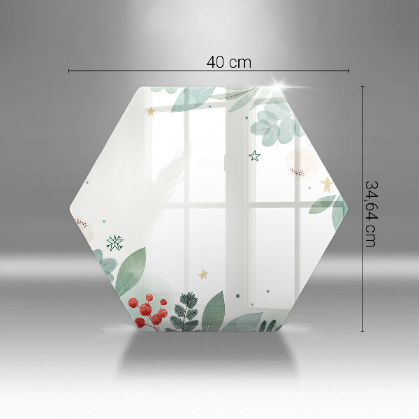 Tocător de bucătărie Acuarelă frunze