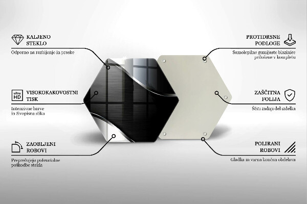 Tocător de bucătărie Abstracția metalului