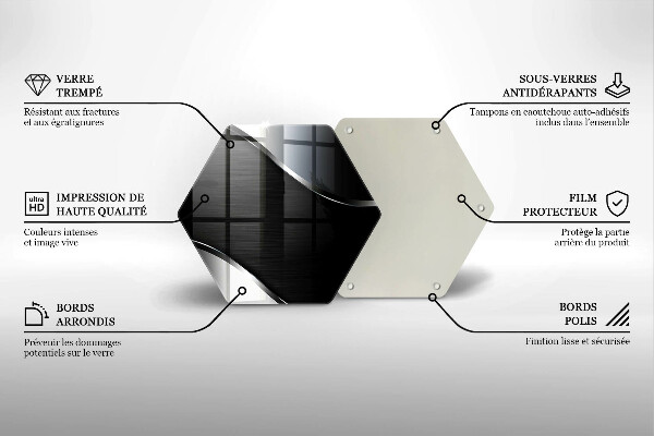 Tocător de bucătărie Abstracția metalului