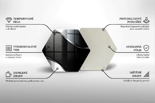 Tocător de bucătărie Abstracția metalului