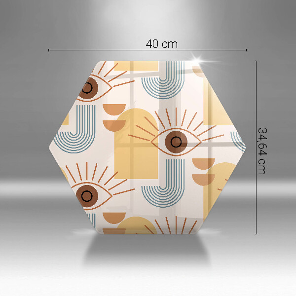 Tocător de bucătărie Model de ochi boho