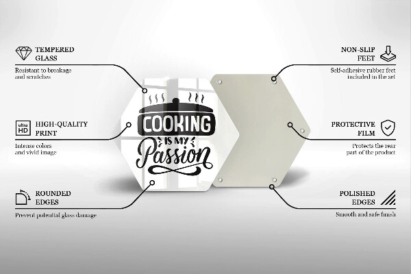 Tocător de bucătărie Cooking is my passion