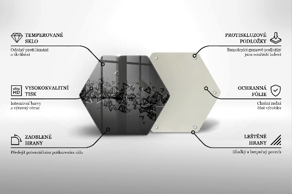 Tocător de bucătărie Forme 3D abstracte