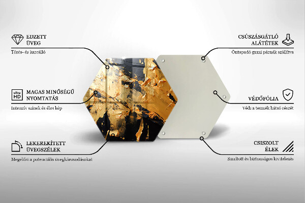 Tocător din sticlă Textura eleganta de vopsea