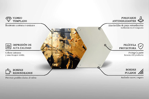 Tocător din sticlă Textura eleganta de vopsea