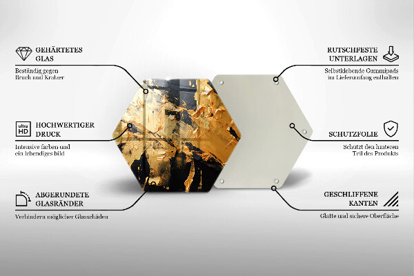 Tocător din sticlă Textura eleganta de vopsea