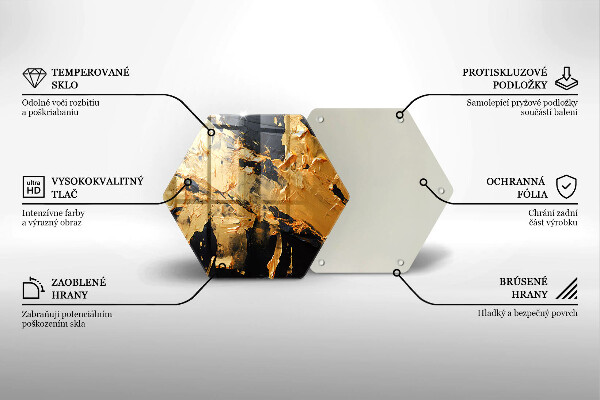 Tocător din sticlă Textura eleganta de vopsea