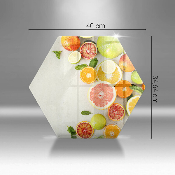 Tocător din sticlă Citrice