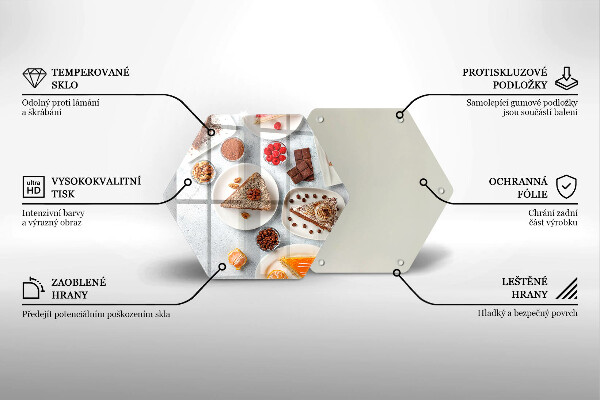 Tocător din sticlă Dulceața tortului