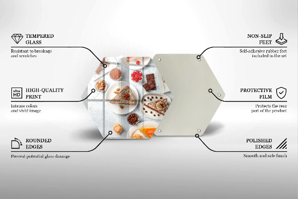 Tocător din sticlă Dulceața tortului