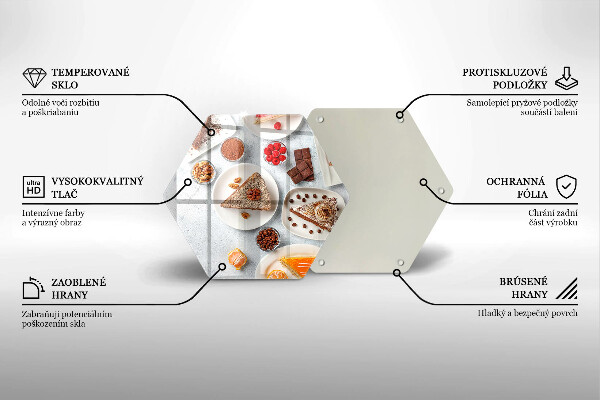 Tocător din sticlă Dulceața tortului