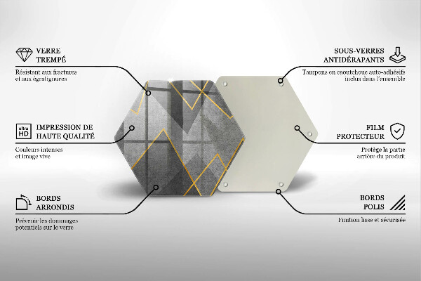 Tocător din sticlă Forme ascuțite