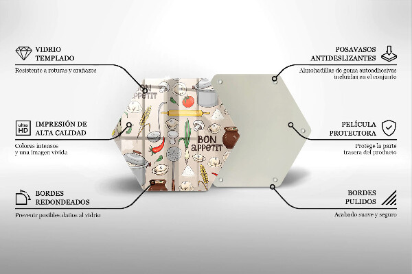 Tocător din sticlă Ilustrație bucătărie