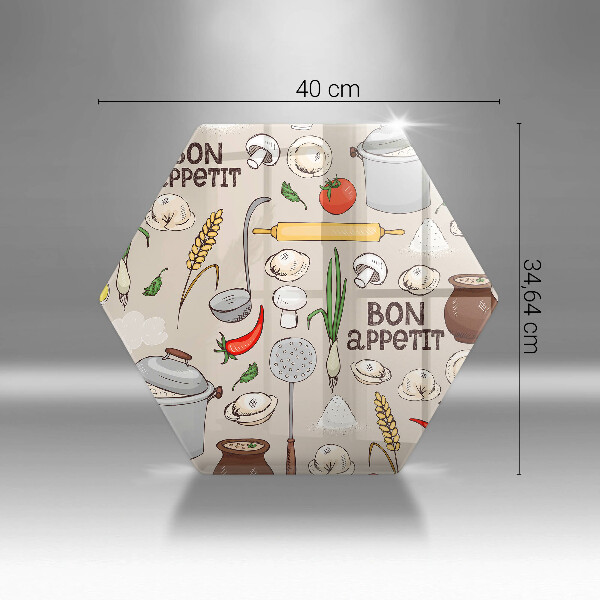 Tocător din sticlă Ilustrație bucătărie