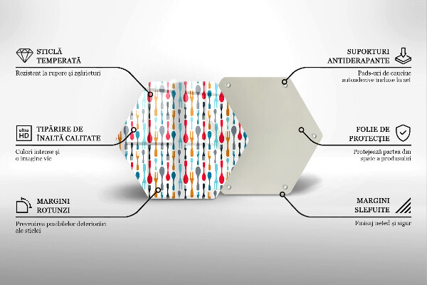 Tocător din sticlă Ilustrație cu lingură
