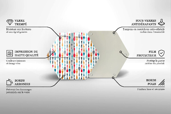 Tocător din sticlă Ilustrație cu lingură