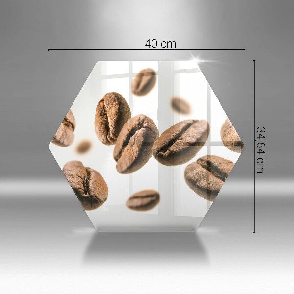 Tocător din sticlă Boabe de cafea