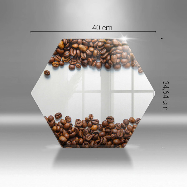 Tocător din sticlă Boabe de cafea