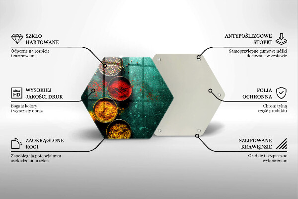 Tocător din sticlă Condimente orientale
