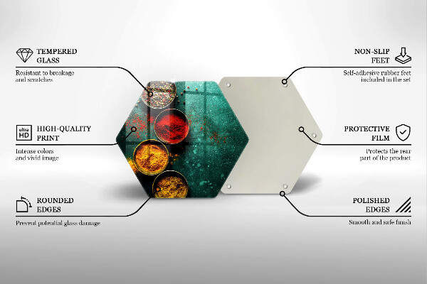 Tocător din sticlă Condimente orientale