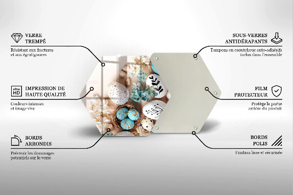 Tocător din sticlă Decoratiuni de Paste