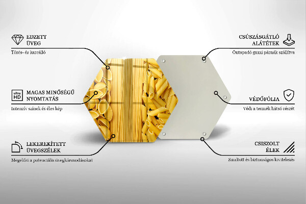 Tocător din sticlă Paste