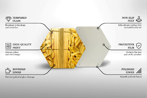Tocător din sticlă Paste