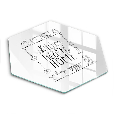 Tocător din sticlă Inscripție propoziție