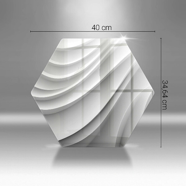 Tocător din sticlă Linii geometrice