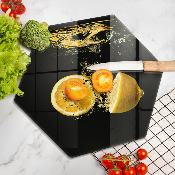 Tocător sticlă Fructe suculente de lămâie