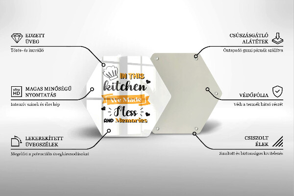 Tocător din sticlă In this kitchen we made mess and memories