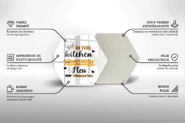 Tocător din sticlă In this kitchen we made mess and memories